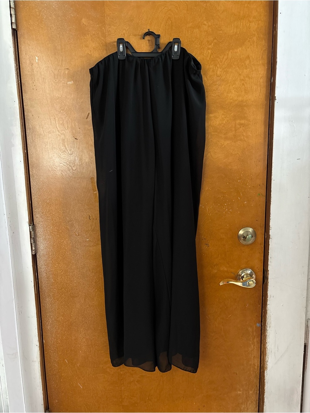 Black Palazzo pants.  Chiffon. 1xl - Picture 4 of 7